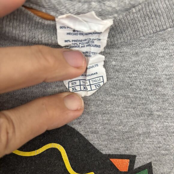 2013 NHL Stanley Cup Men XL Finals Champions Chicago Blackhawks Gray Hockey VNTG - Picture 7 of 8